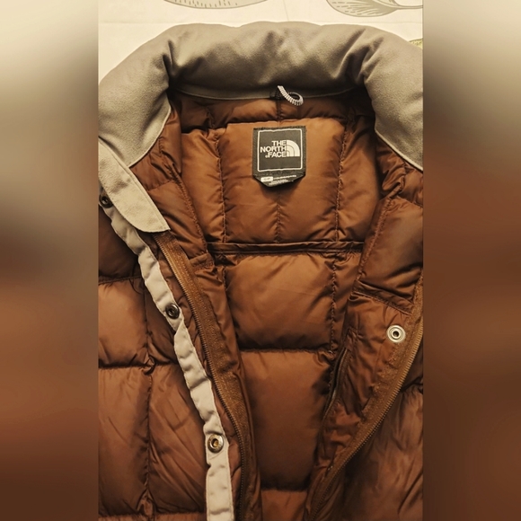 The North Face Metropolis 600 Down Fill Long Parka Coat Women's Sz S - Picture 4 of 5